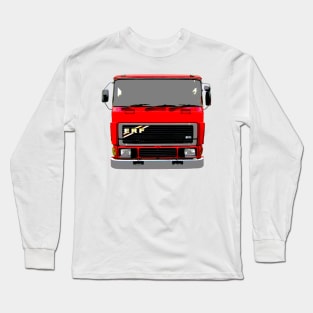 ERF E6 1980s classic heavy lorry red Long Sleeve T-Shirt